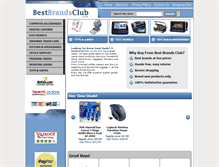 Tablet Screenshot of bestbrandsclub.com